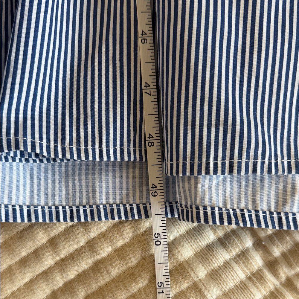 Tulip Creations Drop Waist Striped Blue Sleeveless Dress - Picture 6 of 6